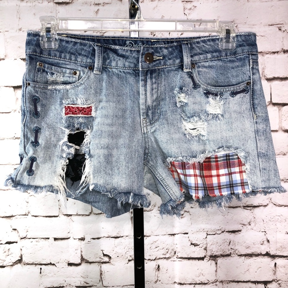 Indigo Rein Ripped Denim Shorts